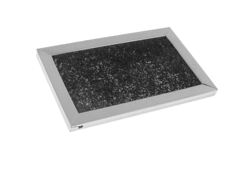 WG02F05237 - Genuine OEM GE Microwave Range Hood Charcoal Odour Filter, 3-15/16" x 6-3/16" x 5/16"